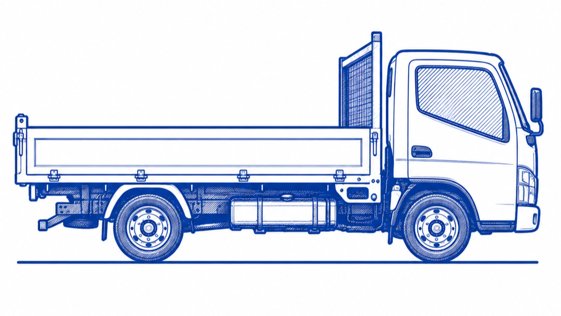 Mitsubishi Fuso Canter light truck leaf springs and suspension components